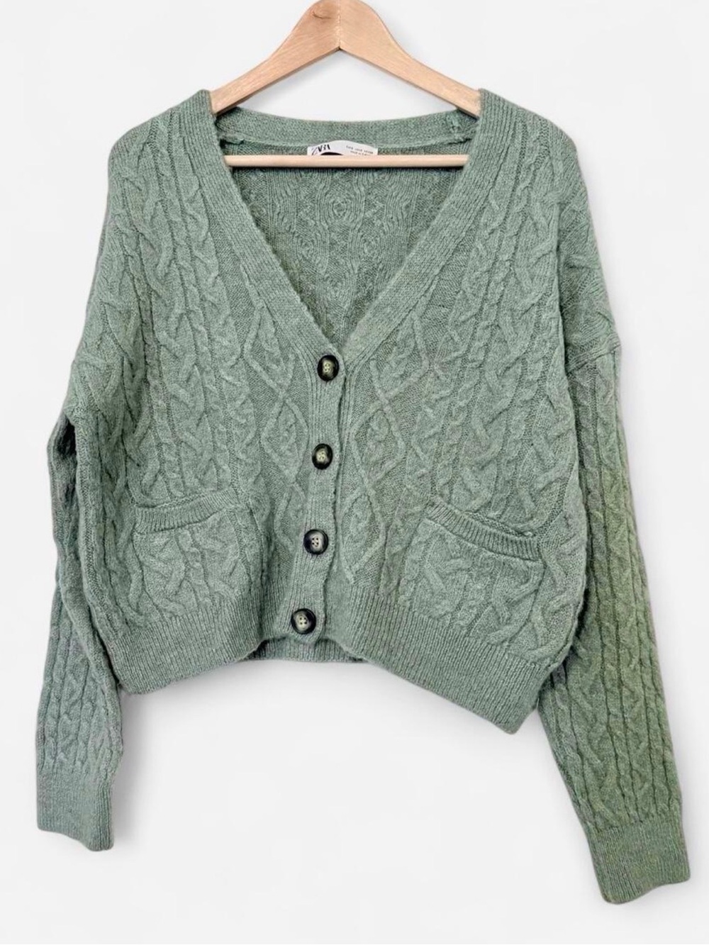 Zara Button Down Sweater | Cable Knit Cardigan